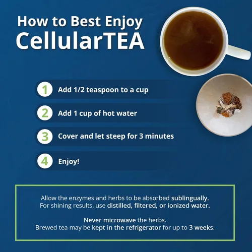 Vista 5 de CellularTea Té orgánico de desintoxicación – Té limpiador sin cafeína para desintoxicación diaria, limpieza intestinal, salud digestiva y apoyo