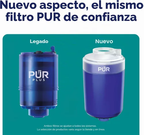 Vista 5 de PUR Plus - Filtro de repuesto para montaje en grifo, paquete de 4, filtro de agua original PUR para grifo de fregadero, filtración mineral 3 en 1