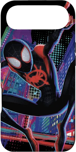 Vista 27 de Marvel Spider-Man Into The Spider-Verse Miles Morales City - Carcasa para iPhone 17
