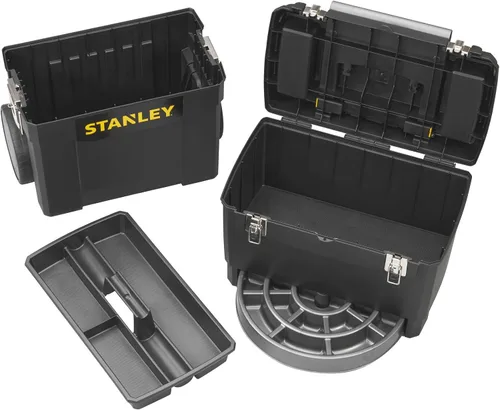 Vista 2 de Stanley Caja de herramientas móvil para centro de trabajo, unidades apilables de 2 niveles, 1-93-968