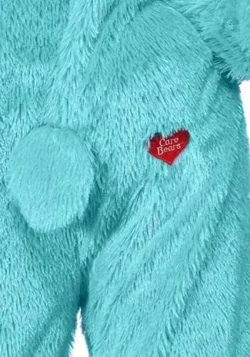 Vista 4 de Care Bears - Disfraz unisex de oso de deseos para adultos, disfraz de Halloween de una pieza de estrella fugaz, insignia de vientre azul