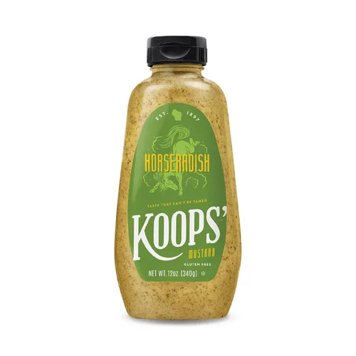 Vista 10 de Koops' Mostaza Arizona Heat - Mostaza dulce y picante, sin gluten, kosher, fabricada en Estados Unidos, a partir de semillas de mostaza de calidad