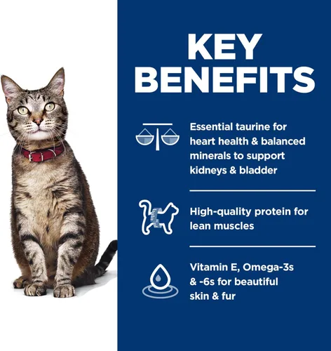 Vista 4 de Alimento seco para gatos adultos, receta de pollo para un cuidado óptimo de Hill's Science Diet
