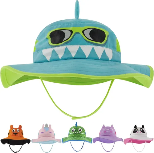 Vista 6 de Kids Sun Hat for Girls & Boys with UV Protection- Toddler Beach Hat for Fishing Safari Play Hat (2-14 Years)