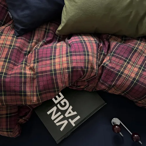 Vista 113 de mixinni Juego de funda de edredón vintage a rayas, tamaño twin, juego de ropa de cama de 3 piezas, 100% algodón lavado, suave y transpirable, funda