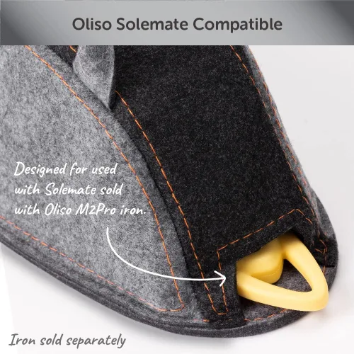 Vista 9 de Oliso M3Pro Project - Plancha de vapor con solemate (coral) y bolsa de transporte Oliso para mini planchas