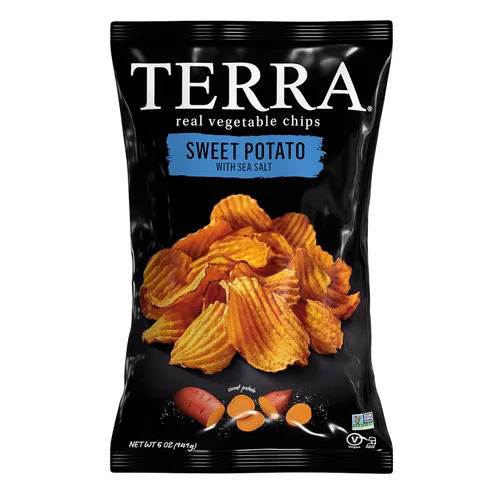 Vista 23 de Terra Chips de verduras, chips azules con sal marina, 5 onzas (paquete de 12)