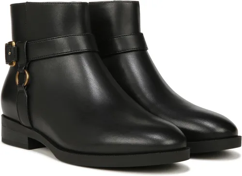 Vista 2 de Vionic Botines Vienna Rhiannon de cuero con cremallera para mujer, botines cómodos que ayudan al dolor de talón, fascitis plantar con soporte
