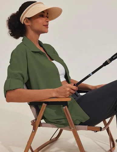 Vista 4 de Pinspark Camiseta de pesca con protección solar para mujer