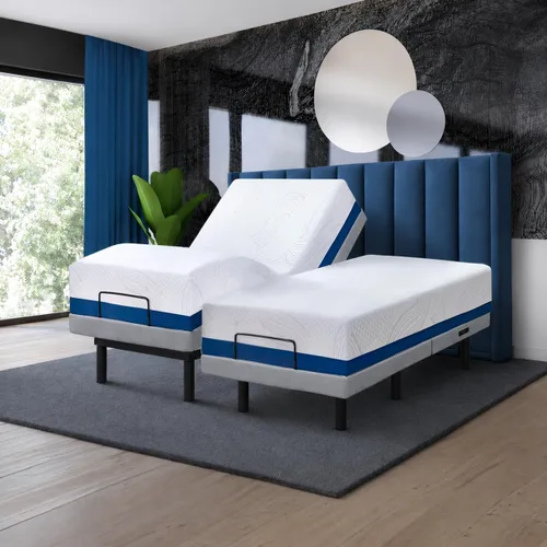 Vista 18 de Irvine Home Collection Base de cama ajustable de tamaño individual XL, características cargadas, gravedad cero, sin ronquidos, posiciones de memoria