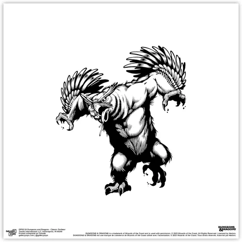 Vista 9 de Trends International Gallery Pops Dungeons & Dragons - Arte de pared clásico de Owlbear, versión enmarcada negra, 12 x 12 pulgadas Versión con marco