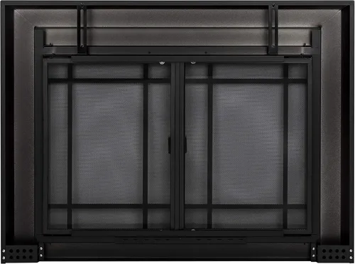 Vista 6 de Pantalla de vidrio para agradable fogata Hearth EA-5010 Easton, negro medianoche., EA-5012