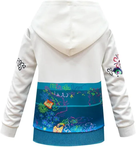 Vista 2 de Mirabel Luisa - Chaqueta con capucha estampada con cremallera y bolsillos para niñas