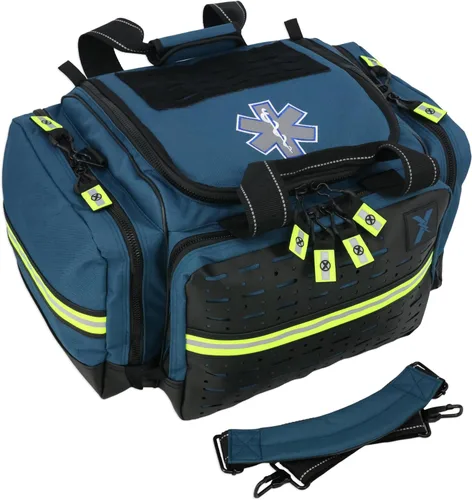 Vista 6 de Lightning X Bolsa modular grande para EMT de primeros auxilios de trauma para médicos de emergencia intermediarios Azul