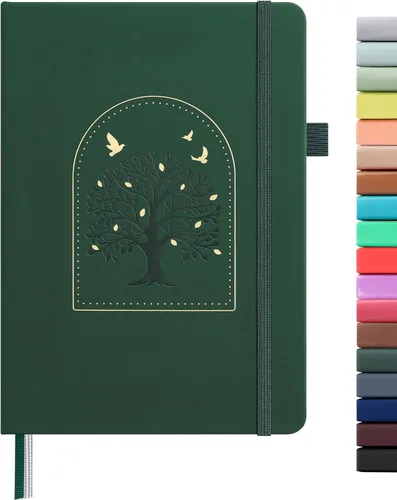 Vista 8 de ⩓ Per Se Cuaderno de Diario con Líneas (3 Paquetes), 160 Páginas Papel Grueso 100GSM, A5 Tapa Dura Cuadernos con Rayas Universitarias para Escribir