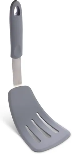 Vista 8 de HIC Kitchen Pequeña espátula flexible antiadherente, silicona con núcleo de acero inoxidable, 12 x 3 pulgadas