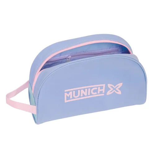 Vista 5 de Neceser de Viaje Munich Mellow Azul Rosa Azul cielo 28 x 18 x 10 cm