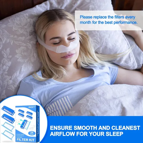 Vista 6 de 24 filtros CPAP para Dream Station 1 filtros, incluye 12 filtros de polen ensamblados y 12 filtros ultrafinos, suministros de filtros de repuesto