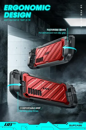 Vista 25 de SUPCASE Unicorn Beetle Pro Series - Funda para Steam Deck (2022) / Steam Deck OLED (2023), funda protectora delgada y resistente con soporte