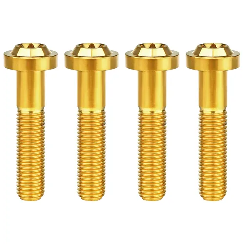 Vista 15 de Titanium M10 Torx Head Bolt (M10x10mm Pitch 1.25mm, Black) 10 15 20 25 30 35 40 45 50 55 60mm Pitch 1.25/1.5mm Screw Pack of 4