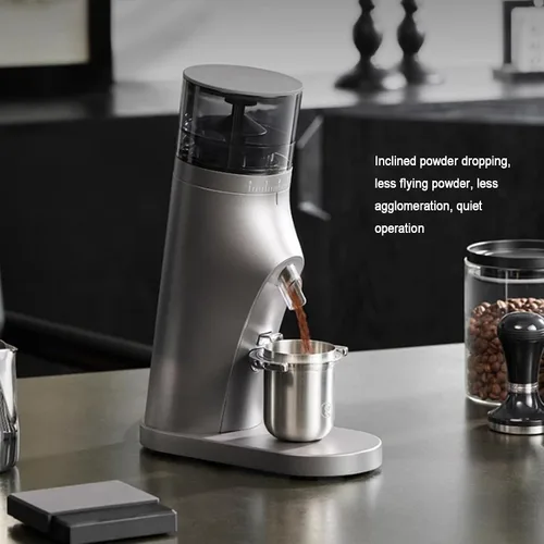Vista 2 de Molinillo de café eléctrico, molinillo automático de café expreso, con rebabas cónicas de 1.496 pulgadas, 60 ajustes de precisión de molienda