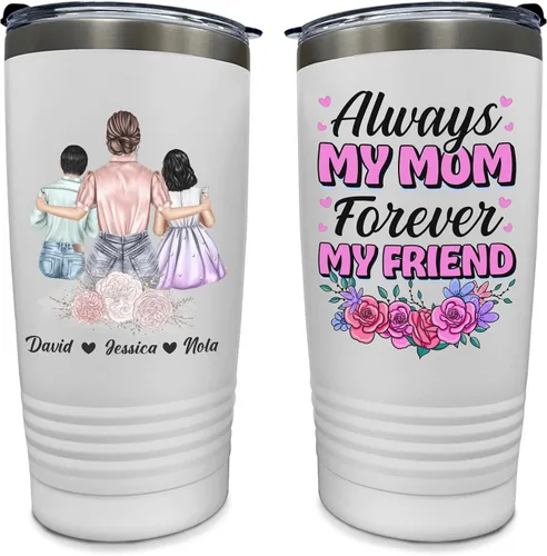 Vista 12 de Vaso de acero inoxidable personalizado con tapa (20 onzas)