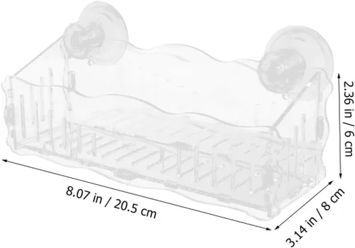 Vista 2 de Abaodam Macetas Soporte de acrílico transparente para alféizar de ventana Extensor de alféizar de ventana Soportes para bonsái para el hogar