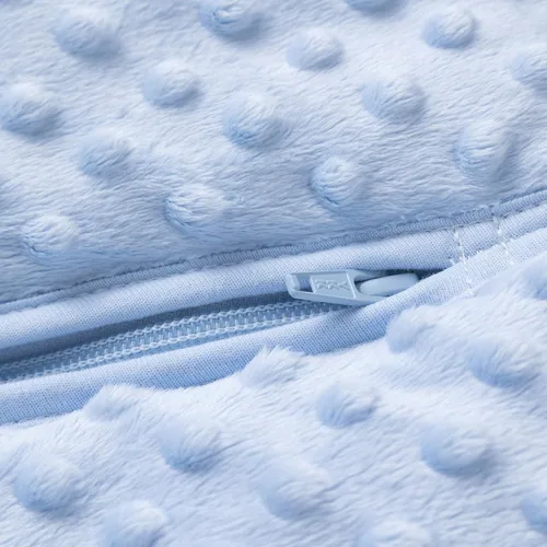 Vista 3 de BABYINABAG - Saco de dormir y saco de dormir para bebé, diseño de lunares de felpa, 1.25 tog para bebés y niños pequeños (pequeño (3-11 meses))