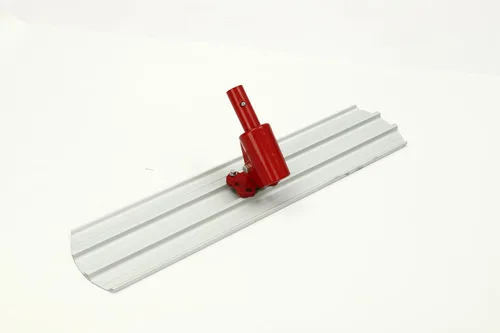 Vista 2 de Bull Herramientas de flotador de hormigón 35 x 8 "Red Round End Titanio-magnesio Aleación Hand Float Machine Concrete Cement Surface Smoothing Tool