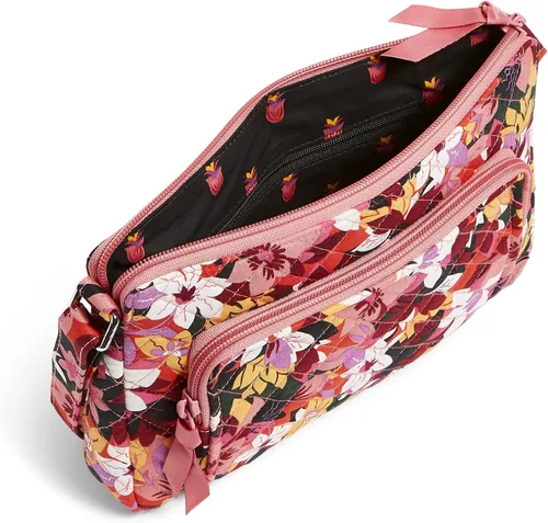 Vista 4 de Vera Bradley Bolso cruzado estilo hipster de algodón para mujer con protección RFID