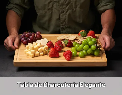 Vista 4 de Allsum Tablas de cortar de madera de bambú para cocina, bloque de carnicero extra grueso de 1 pulgada con ranuras para jugo y asas resistentes a
