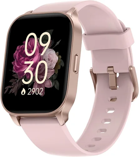 Vista 8 de TOOBUR - Reloj inteligente para mujer, compatible con teléfonos Android y iOS, responder/realizar llamadas, reloj de seguimiento de actividad