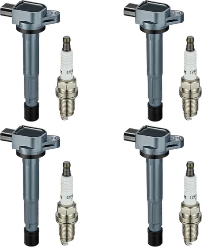Vista 36 de BDFHYK Paquete de bobinas de encendido UF374 compatible con Honda Civic L4 1.3L 2003-2011 Honda Oem Bobina para 30521PWA003 30521PWAS01 C1408 E404