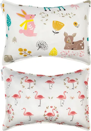 Vista 50 de ALVA BABY - Funda de almohada para niños pequeños de 13 x 18 pulgadas o 12 Bean Velvet-beige