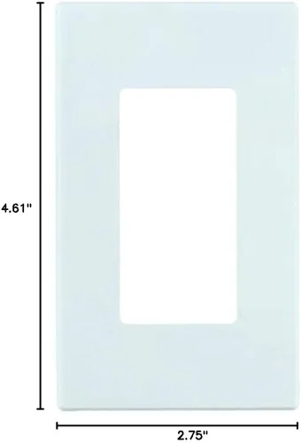 Vista 3 de Leviton 80301-SW Placa de pared blanca