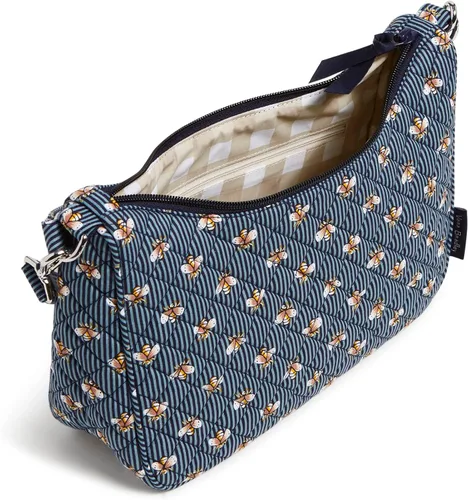 Vista 3 de Vera Bradley Cotton Frannie Crescent Crossbody Purse