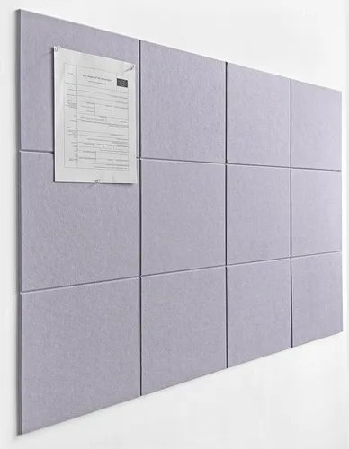 Vista 50 de Tabla de corcho alternativa de 24 x 36 pulgadas, paquete de 6 azulejos de pared de fieltro con pestañas adhesivas extraíbles seguras, tableros