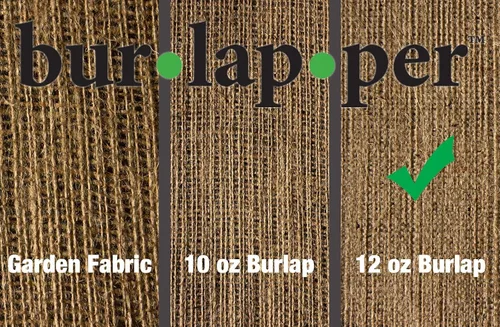 Vista 4 de Burlapper Hoja de tela de arpillera de yute de 12 onzas, 40 "x 5 yardas, 2ª fábrica