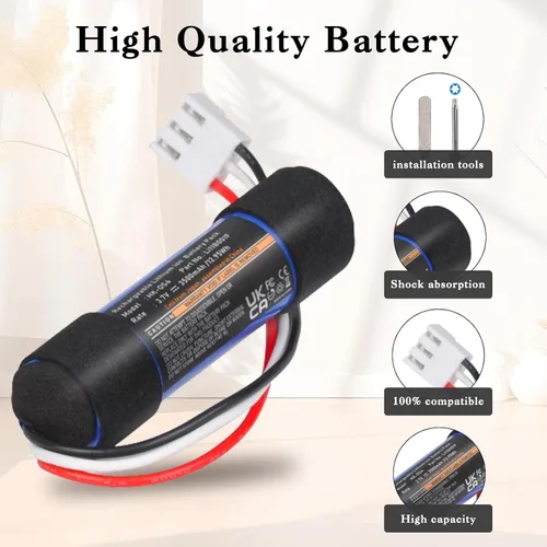 Vista 6 de Batería de repuesto para Harman Kardon Onyx, 3500mAh LI11B001F Batería para Harman Kardon Onyx Studio 1/2/3/4 Altavoz Bluetooth