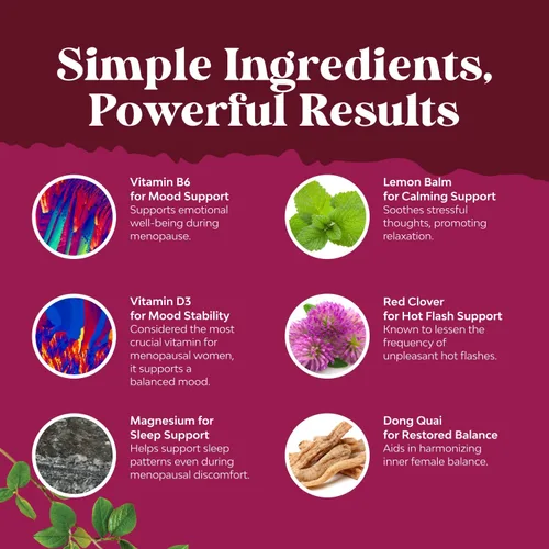 Vista 4 de Natures Craft Paquete de suplemento completo de menopausia herbaria para mujeres y cápsulas de extracto de palma enana americana pura con raíz