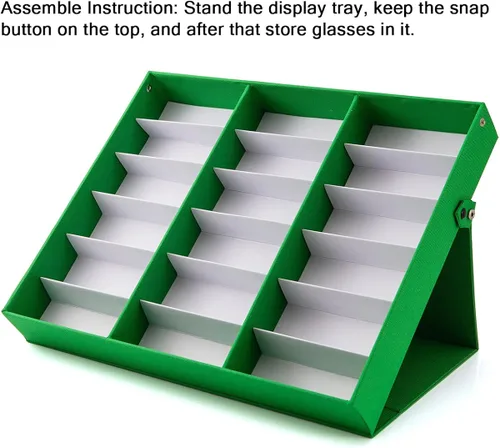 Vista 3 de TRIUMPH VISION Sunglasses Organizer Storage Eyeglasses Holder - Multiple Glasses Case Box Eyewear Case with Lid