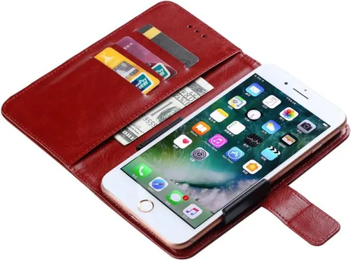 Vista 3 de Funda para Luckeu C24U + 4 HD Film Protector Protector de Pantalla Vidrio Templado - Funda para teléfono con ranuras para efectivo y tarjetas