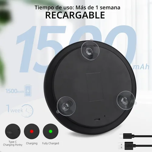 Vista 4 de 20 espejos de aumento iluminados con ventosas, espejo grande de 6 pulgadas con luz de alto aumento, espejo de maquillaje de viaje, batería 20x