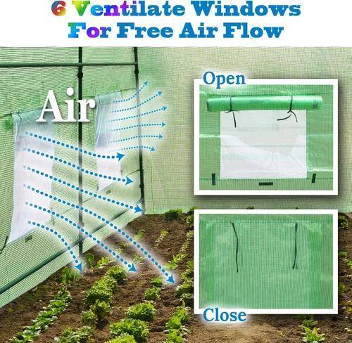 Vista 3 de BenefitUSA Funda de repuesto para invernadero (12'x7'x7')