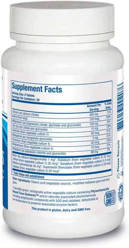 Vista 2 de Biotics Research Multi Mins Complejo Multi Mineral Libre de Hierro y Cobre, Fuente Equilibrada de Quelatos Minerales y Alimentos Integrales