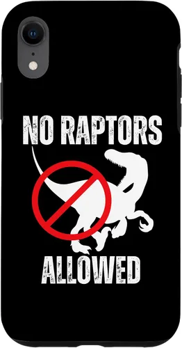 Vista 8 de Funda para iPhone 15 No Raptors Allowed Funny Neighborhood Dino Design