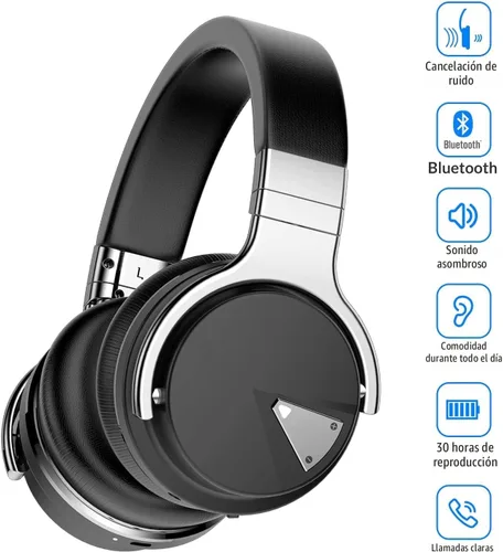 Vista 2 de Silensys E7 - Audífonos clásicos con cancelación activa de ruido vendidos un millón de veces en 10 años con cancelación de ruido mejorada, Bluetooth
