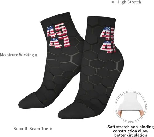 Vista 7 de GDJF 45 47 Trump 2024 Ankle Socks Winter Low Cut Sports Warm Comfort Breathable Casual Socks For Mens And Womens (1)