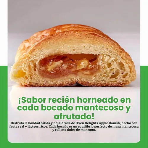 Vista 3 de Oven Delights - Pasteles daneses de manzana, pastelería de desayuno fresco, 4 onzas, paquete de 6