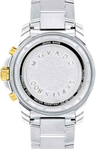 Vista 4 de Movado Series 800 Men's Watch - Swiss Quartz Chronograph Movement, Stainless Steel Link Bracelet - 20 ATM Water Resistance - Luxury Fashion